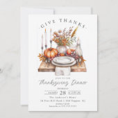 Großartiges Segen Erntedank Abendessen Einladung (Vorderseite)