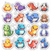 Großartiges Set von Aufklebern von Cartoon Aufkleber (Vorderseite)