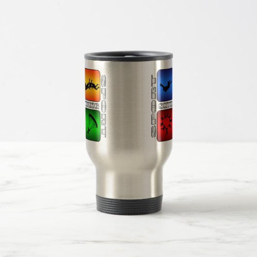 Großartiges Skydiving Reisebecher (Mittel)