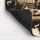 Großartiges Stamm-Eisenbahn-Geschäft u. Crew - Mousepad (Ecke)