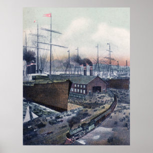 Großartiges Stamm-Relais Portland, Maine Poster