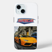 Großartiges Supercar iPhone 15 Case Design. (Rückseite)