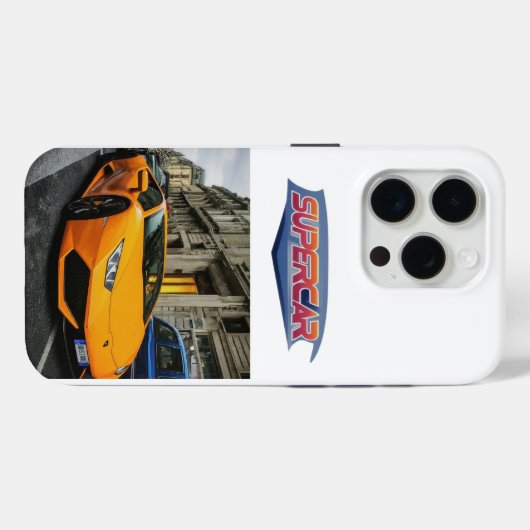 Großartiges Supercar iPhone 15 Pro Case Design. (Rückseite (Horizontal))