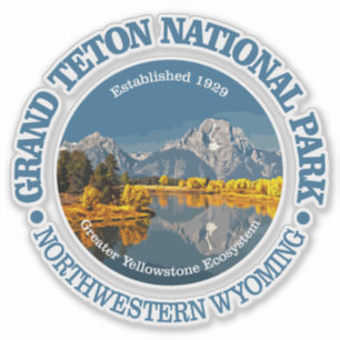 Großartiges Teton NP Aufkleber