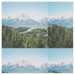 Großartiges Teton Snake River übersehen Stoff