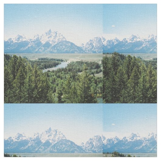 Großartiges Teton Snake River übersehen Stoff (Nahaufnahme)