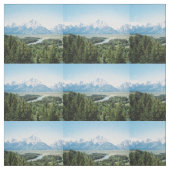 Großartiges Teton Snake River übersehen Stoff (Muster)