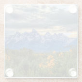 Großartiges Tetons Glasuntersetzer (Rückseite)