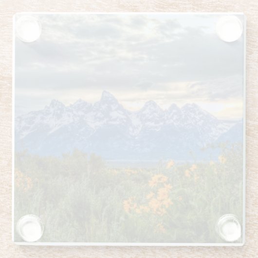 Großartiges Tetons Glasuntersetzer (Rückseite)