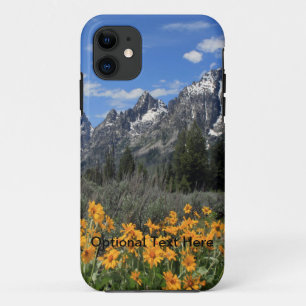 Großartiges Tetons mit gelben Blumen Case-Mate iPhone Hülle
