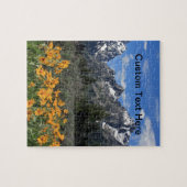 Großartiges Tetons mit gelben Blumen Puzzle (Horizontal)