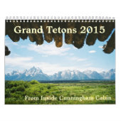 Großartiges Tetons von Kalender Yellowstone 2015 (Titelbild)