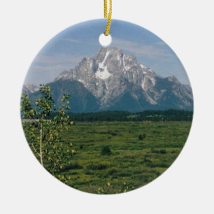 Großartiges Tetons- Wyoming Keramik Ornament