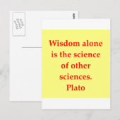 großartiges Zitat Postkarte (Vorne/Hinten)