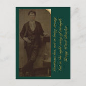 Großartigkeit liegt nicht darin, stark zu sein... postkarte (Vorderseite)