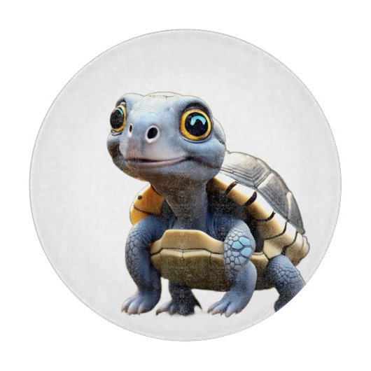 Großäugige Babyschildkröte Schneidebrett (Vorderseite)