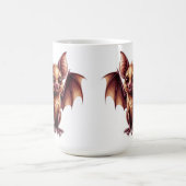 Großäugige Halloween-Fledermaus-Maskottchenfigur � Kaffeetasse (Mittel)