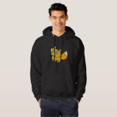 Großäugiger Cartoon-Fuchs Hoodie (Vorne ganz)