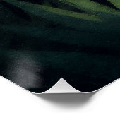Großäugiger Panda Laub Blick Poster (Ecke)