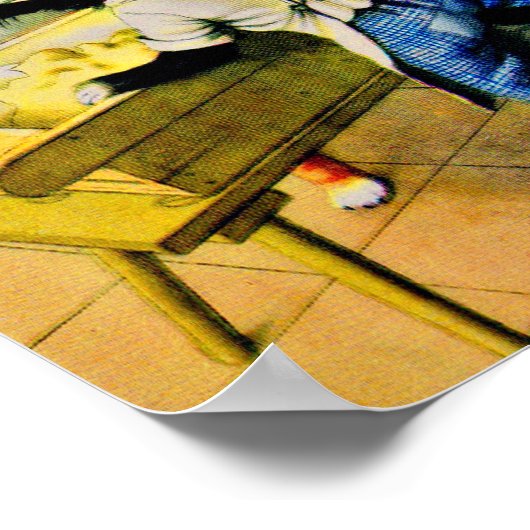 Großbackkatzen Poster (Ecke)