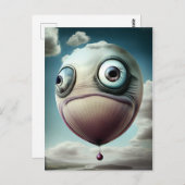 Großballon sieht dir Poster zu Postkarte (Vorne/Hinten)