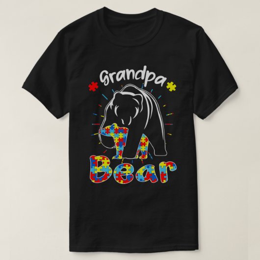 Großbärenautismus Bewusstsein Autistische Liebe T-Shirt (Design vorne)