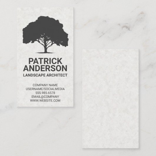 Großbaum | Gärtner Visitenkarte (Vorne/Hinten)