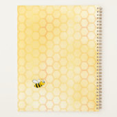 Großbienen, gelbe Honigwabengarten Garten 2024 Planer (Rückseite)