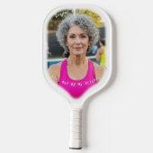 Großbild-Bild mit KüchenSprichwort Pickleball Schläger (Rückseite)