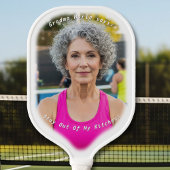 Großbild-Bild mit KüchenSprichwort Pickleball Schläger