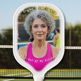 Großbild-Bild mit KüchenSprichwort Pickleball Schläger