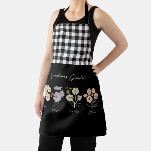 Großblütengarten 4 Name Vintag Blütenblüte Schürze (InSitu)