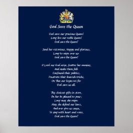 Großbritannien Anthem Poster (Gott Rettete die Kön