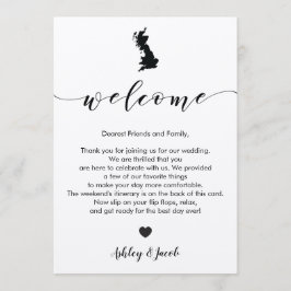 Großbritannien - Begrüßungsbrief und -reise Programm