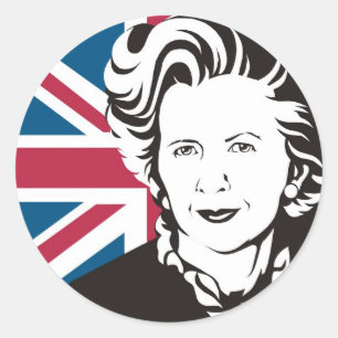 Großbritannien beklagt Margaret Thatcher, Englands Runder Aufkleber