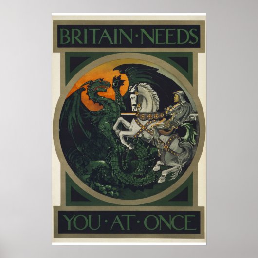 Großbritannien braucht dich sofort auf dem Poster (Vorne)