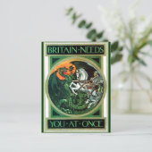 Großbritannien braucht - Postkarte (Stehend Vorderseite)