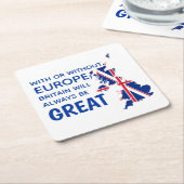 GROSSBRITANNIEN BREXIT EUROPA RECHTECKIGER PAPPUNTERSETZER (angewinkelt)