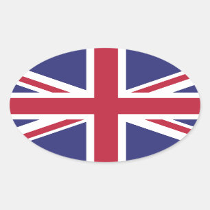 Großbritannien Britische Flagge Brexit ovale x20-A Ovaler Aufkleber
