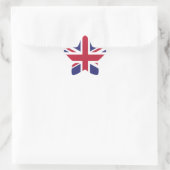 Großbritannien Britische Flagge Brexit-Sterne in F Stern-Aufkleber (Tasche)