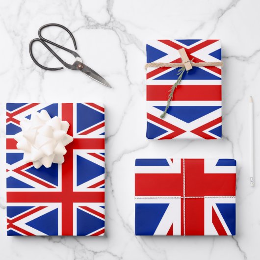 Großbritannien Britische Flagge (UK) Geschenkpapier Set (Vorderseite)