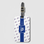 GROSSBRITANNIEN - Christliches Monogramm-Gepäck Gepäckanhänger (Vorderseite Vertikal)