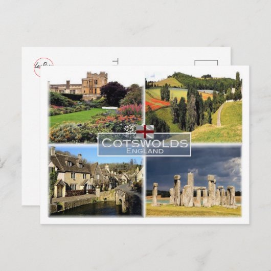 Großbritannien - England - Cotswolds - Postkarte (Vorne/Hinten)