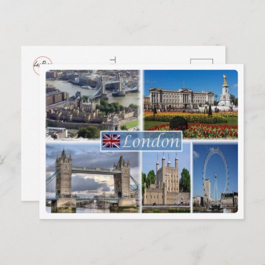 Großbritannien - England - London - Postkarte (Vorne/Hinten)