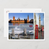 Großbritannien - England - London - Postkarte (Vorne/Hinten)