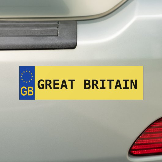 Großbritannien EU-Kfz-Kennzeichen-Aufkleber Autoaufkleber (Auf Auto)