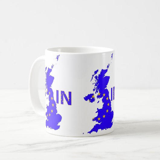 Großbritannien - EU-Mitgliedschaftreferendum 2016 Kaffeetasse (Vorderseite Links)