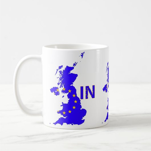 Großbritannien - EU-Mitgliedschaftreferendum 2016 Kaffeetasse (Links)