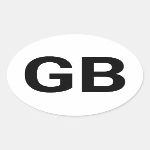 Großbritannien Euro Ovaler Aufkleber