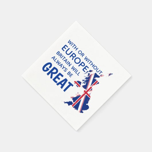 GROSSBRITANNIEN - EUROPA-Papier Serviette (Ecke)